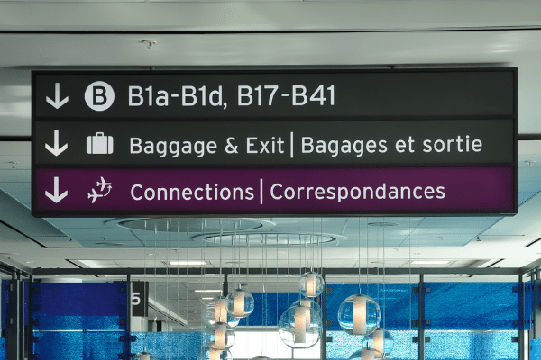 Canada Airport Signage Translation