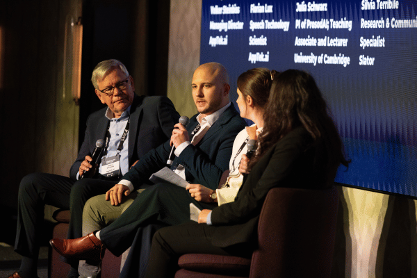 Volker Steinbiss and Florian Lux (Apptek), Julia Schwartz (Cambridge Uni)